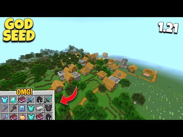 [GOD SEED] For Minecraft 1.21 Bedrock And Pe | 6 Blacksmith, Stronghold in Minecraft 1.21