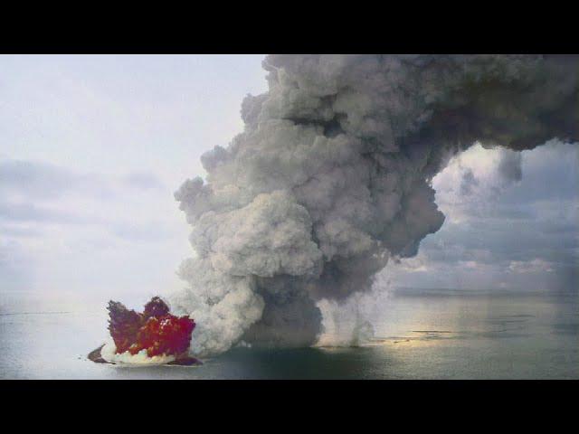 The Active Volcano in the Canary Islands; El Hierro