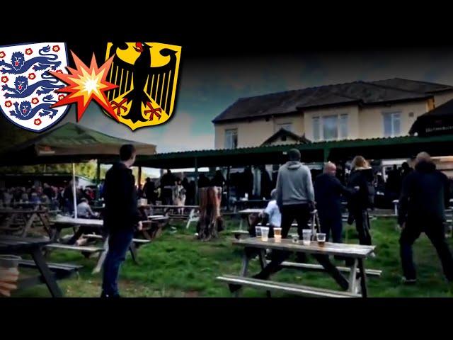 Deutscher Mob raucht paar Tommys vor dem Wembley auf... | Ultras-Storytime