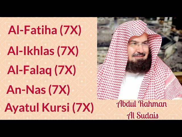 Al-Fatiha, Al-Ikhlas, Al-Falaq, An-Nas, and Ayatul Kursi {Fotiha, Ixlos, Falaq, Nas va Oyatal Kursi}