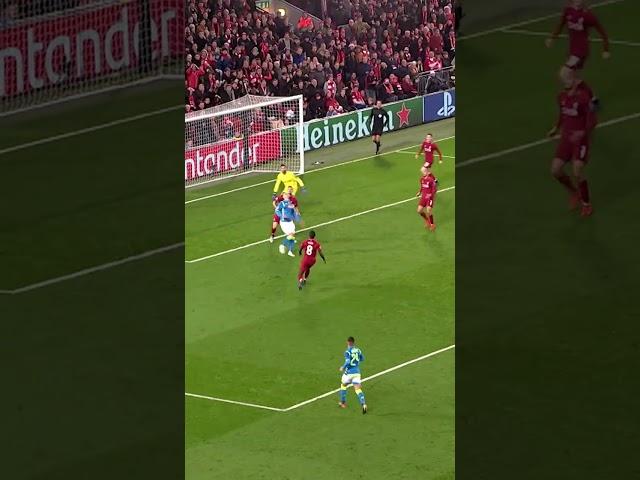 Alisson Becker’s match-defining save vs Napoli back in 2018  #lfc #shorts #alisson