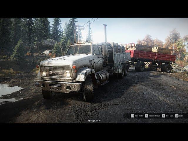 Snowrunner - Mountain Bridge Construction with Heavytrucks  Gameplay #snowrunner