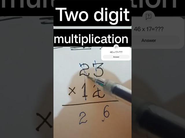 Two digits multiplication #multiply_short_trick #multiplication #numbers #tricks #learn #shortcuts