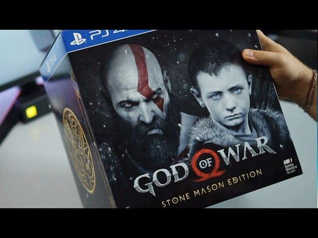 РАСПАКОВКА КРУТОГО GOD OF WAR: STONE MASON EDITION!