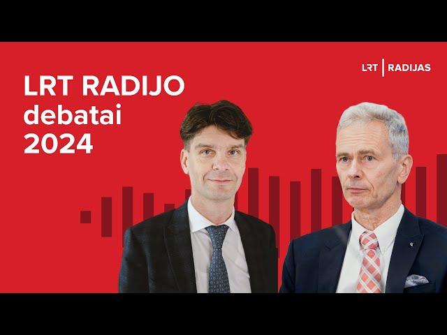 Tiesiogiai LRT RADIJO debatuose – Eduardas Vaitkus ir Ignas Vėgėlė | LRT Radijas | 2024-05-03