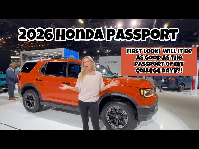 FIRST LOOK! 2026 Honda Passport.  Is it as cool as it was back in the day?!