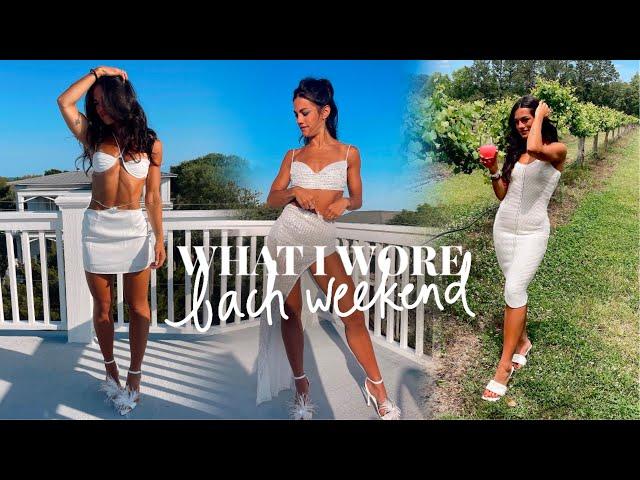 what i wore on my bachelorette weekend 🪩 outfit ideas and a little bach weekend vlog