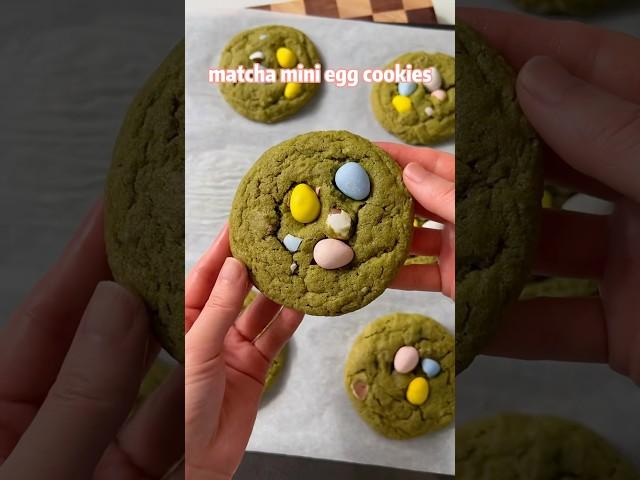 Matcha mini egg cookies 