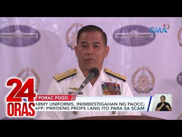 Part 2 - Babae sa tiyan ng sawa; Chinese army uniform sa POGO, props lang?; premiere..atbp | 24 Oras