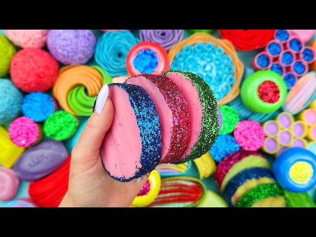 [ASMR]SOAP&GLITTERSoap boxes with foam&starchCrushing soap 4K 바삭바삭한 비누clay cracking