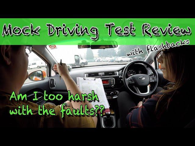 Sarah's UK Driving Test [Mock] Review, with Flashbacks | Driver Faults (Minors) explained.