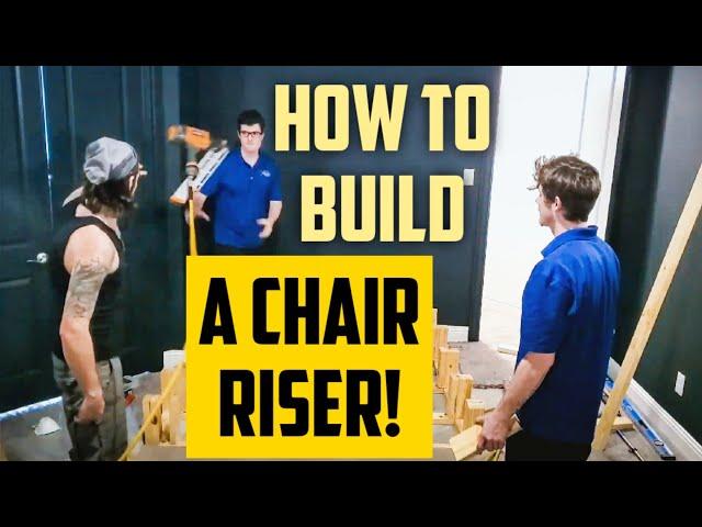 DIY Home Theater Riser Platform! How to build a media room platform!