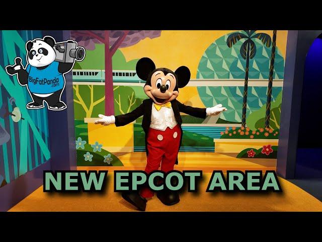 NEW Epcot Meet & Greet - Mickey Mouse, Goofy and Minnie Mouse - Cast Preview Communicore Hall