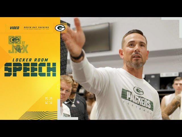 LaFleur’s locker room speech after Packers’ walk-off win in Jacksonville