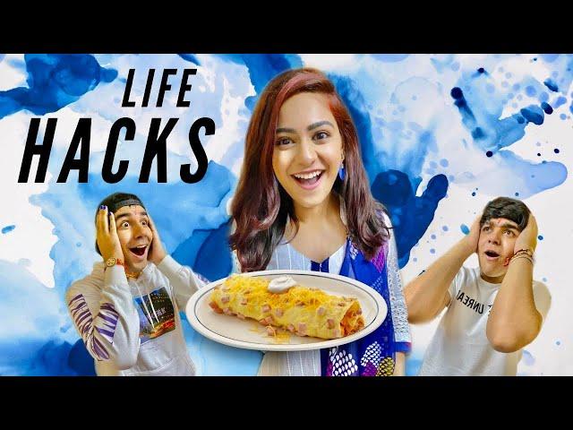 TRYING LIFE HACKS WITH BROTHER & SISTER PART 16 | Rimorav Vlogs