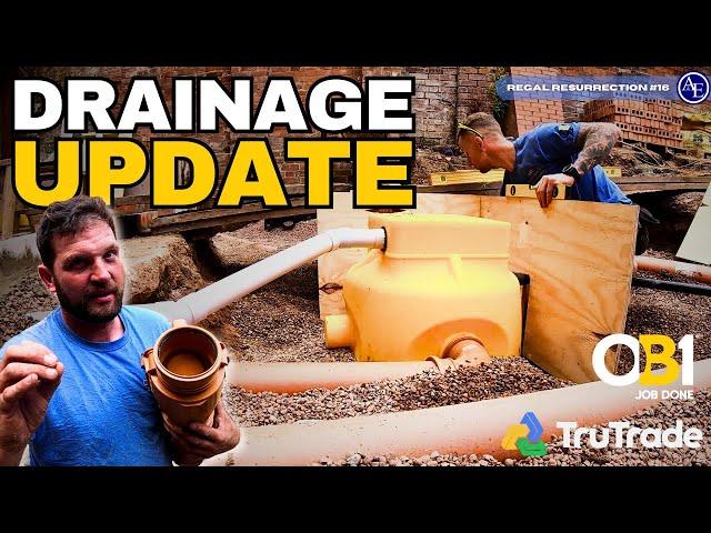 Concreting the Retaining Walls! + Drainage Updates!  | Regal Resurrection 16