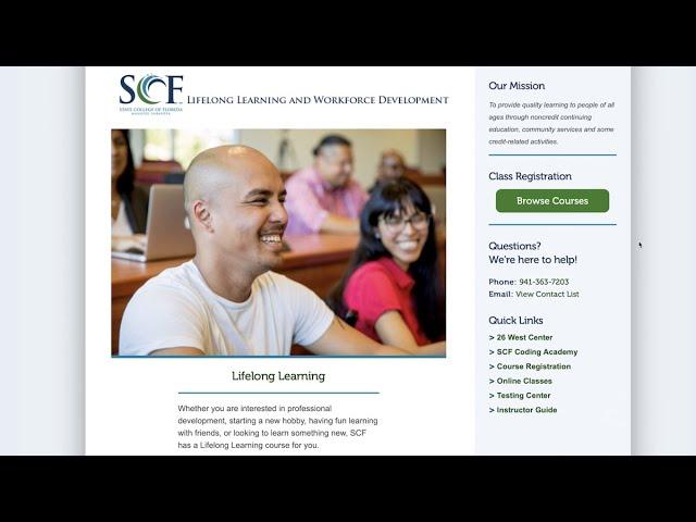 Workforce Development - State College of Florida, Manatee-Sarasota