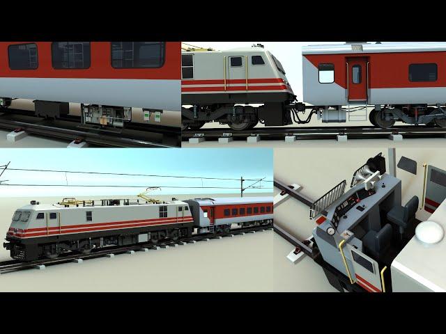 Train Brake System | Electric loco and LHB-type coach brake system