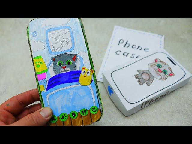 My Talking Tom 2. Paper Game. How to make iPhone 15. DIY