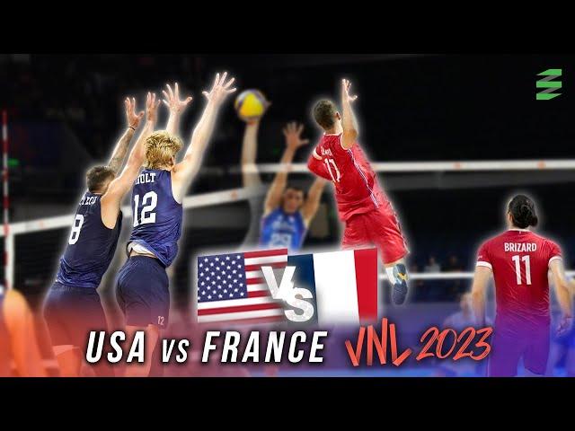 Can USA Beat The Tokyo Olympic Champions France? | VNL 2023 Anaheim