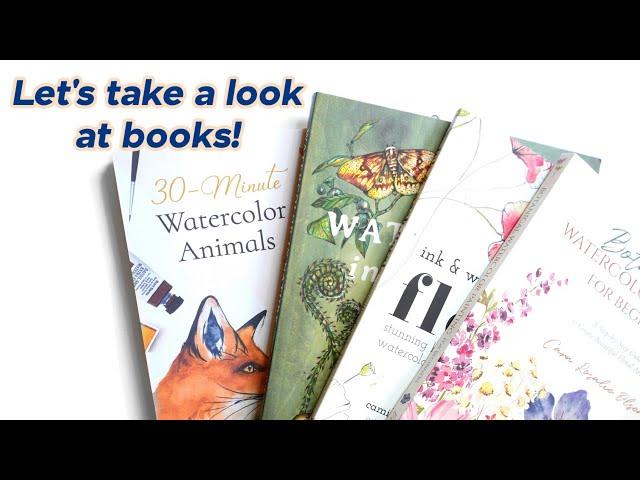 Reviewing Three Watercolor Nature Books and Painting the Projects!