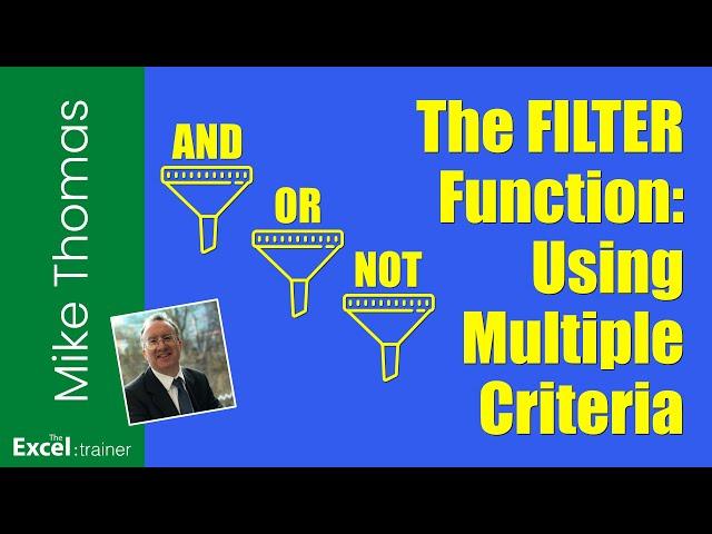 How to Use Excel's FILTER Function with Multiple Criteria