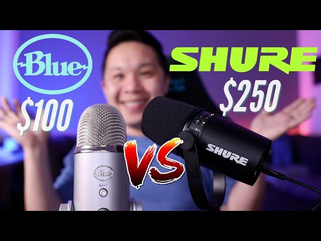 Blue Yeti vs Shure MV7 || Worth It? $100 vs $250 Microphone