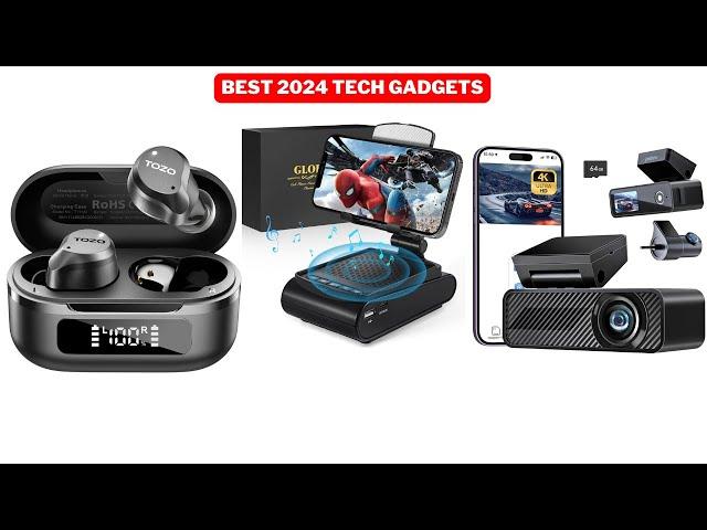 Best 2024 Tech Gadgets: Noise Cancelling Earbuds, Bluetooth Phone Stand with Speaker & 4K Dash Cam