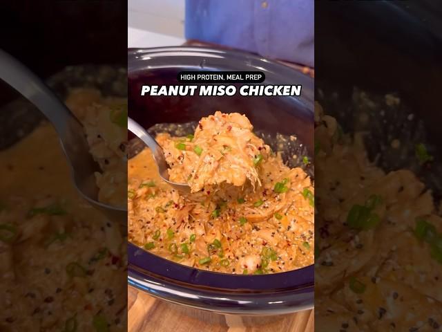 Macro-Friendly, High Protein Peanut Miso Chicken #shorts