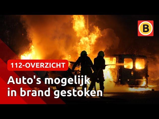 Vier auto's in de as gelegd bij grote brand | 112-overzicht