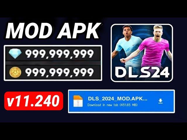 Dream League Soccer 2024 MOD APK v11.220 Gameplay - DLS 2024 MOD MENU APK (Infinity Diamonds Coins)