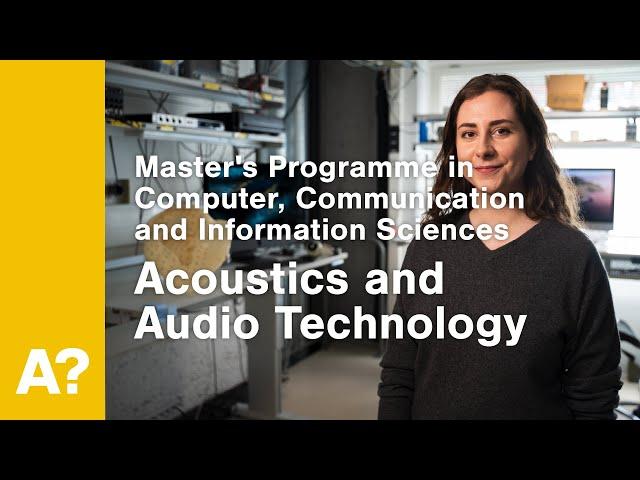 Acoustics and Audio Technology | Aalto University