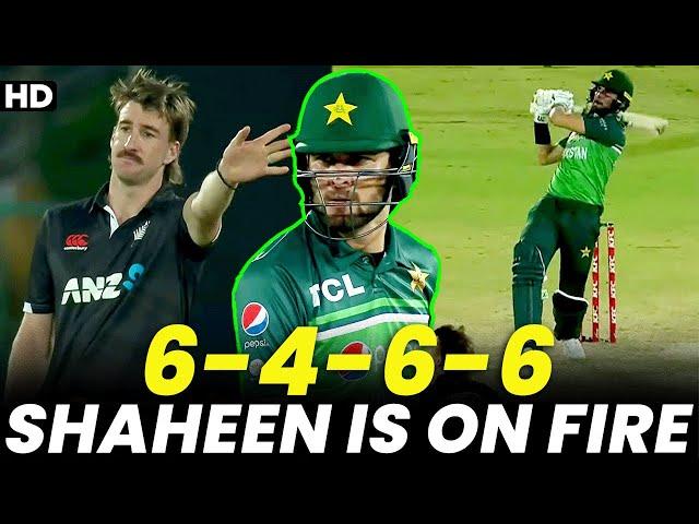 Shaheen Afridi is on Fire | Expensive Last Over |6️⃣4️⃣6️⃣6️⃣| Pakistan vs New Zealand | PCB | M2B2A