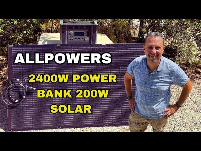 ALLPOWERS Solar Generator 2400W (S2000 Pro + SF200 200W Flexible Solar Panel)