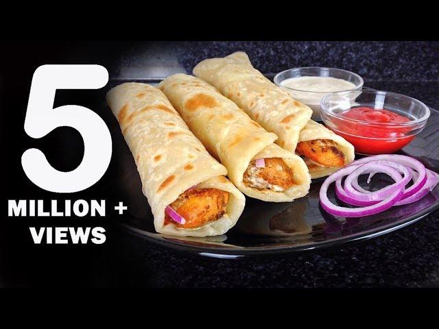 Chicken Paratha Roll Recipe - Ramadan Recipes by (HUMA IN THE KITCHEN)