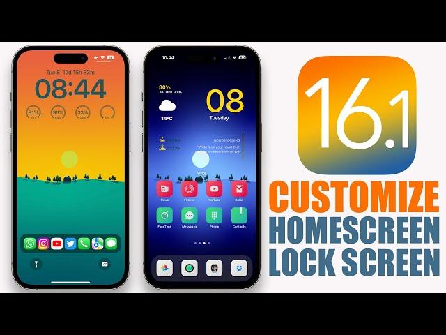 How To Customize iOS 16 Using NEW iOS 16.1 Features !