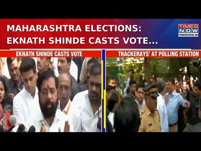 Maharashtra Polls: CM Eknath Shinde Casts Vote, Highlights Importance Of Democratic Participation