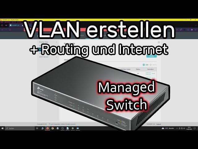 TP-Link Switch VLAN einrichten + Routing und Internet (TP-Link TL-SG2008P)