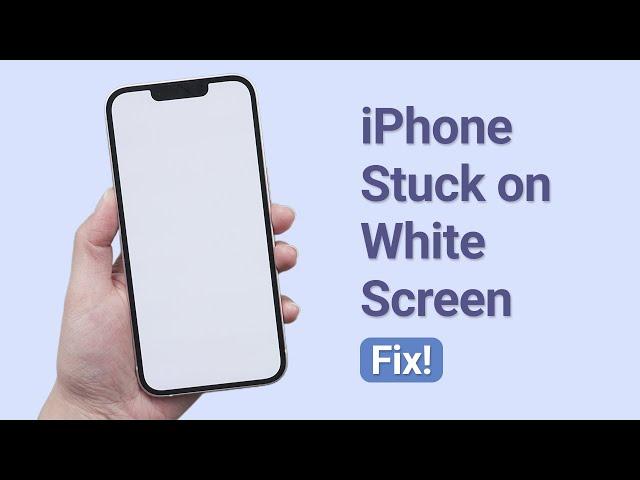 How to Fix iPhone Stuck on White Screen 2023