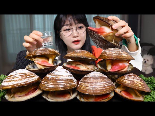 THE BEST STEAMED CLAMS & KOREAN ALCOHOL (SOJU) MUKBANG ASMR