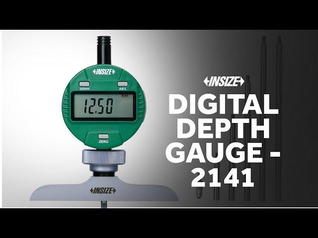 Insize 2141 Series Digital Depth Gauge Operation - Cutwel TV