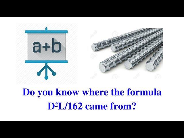 Do you know where the formula D²L/162 came from | Civil Snapshot