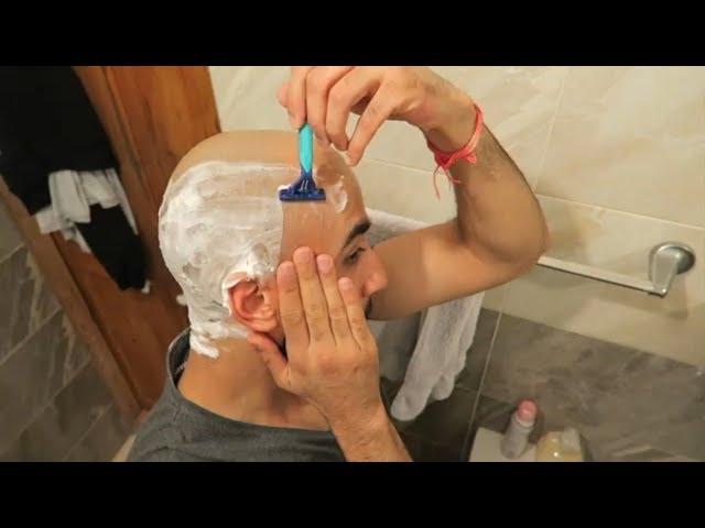 How To SAFELY Shave Your Head Bald Using A Razor Blade! (Balding For Beginners)