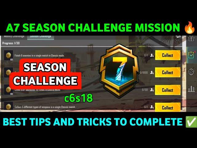 Season Challenge MissionA7 royal pass mission season challengeseason challenge mission a7