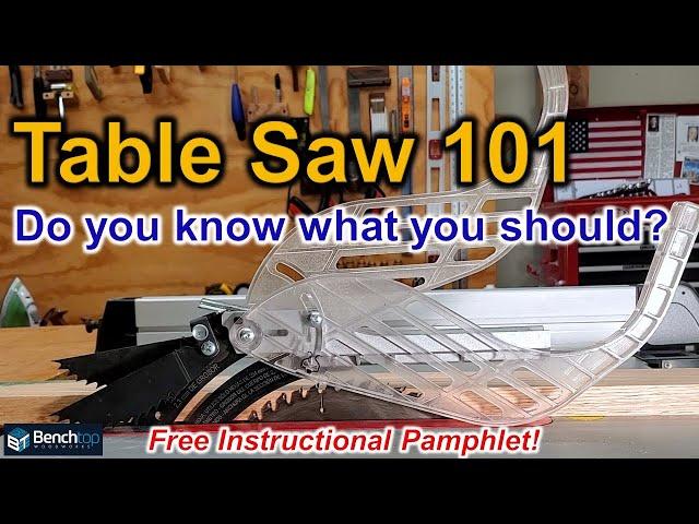 How to use a Table Saw / Set-Up / Safety / Kickback / What & Why // EP 63
