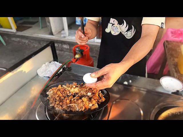 Filipino Street Food |  PORK SISIG  with egg