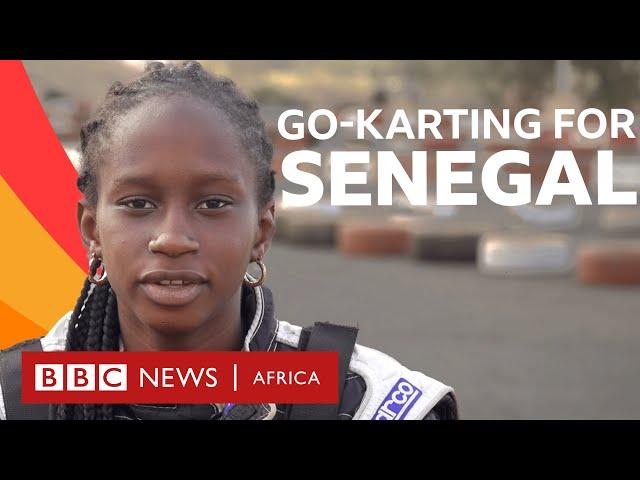 Senegal's 13-year-old go-karting champion - BBC What's New