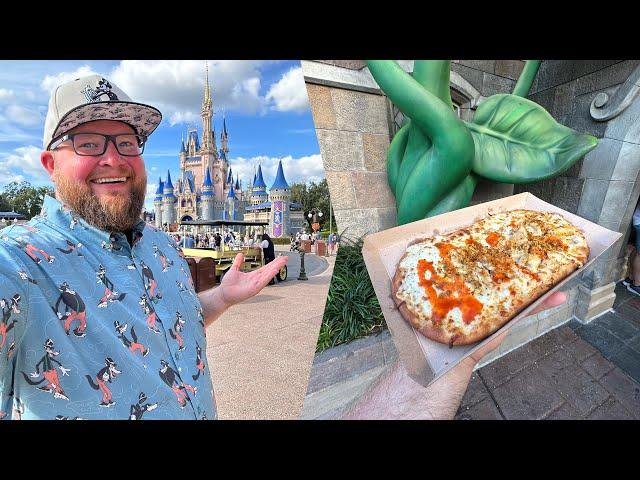 Disney’s Magic Kingdom Day | NEW Buffalo Chicken Pizza & Riding TRON | Halloween Eve | Disney World