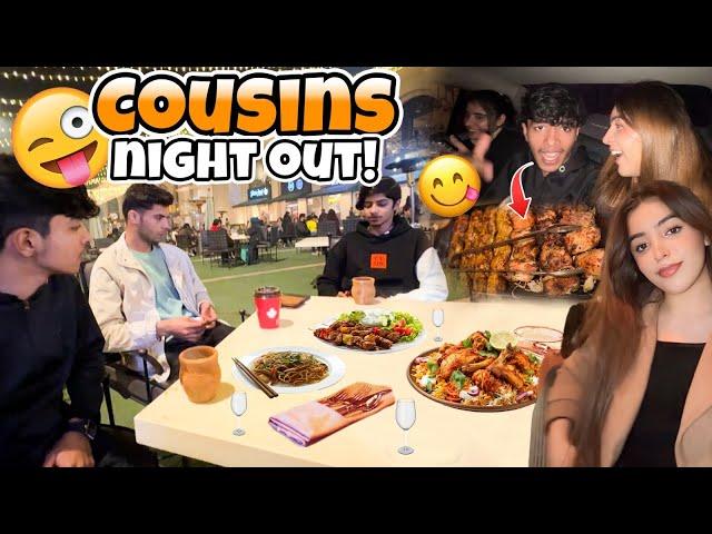 Cousins night out | Ahmad ko chilli sauce khilai | Ahmad sy treat li | Saneha Kinza Vlogs