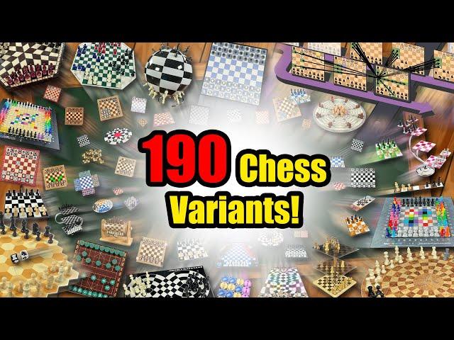 How to play 190 Chess Variants! | SUPERCUT!!